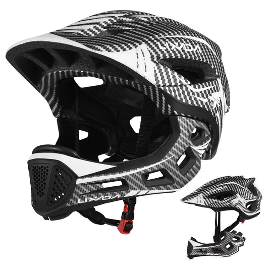 Kinder Fullface Fahrradhelm 2 in 1 mit Kinnschutz